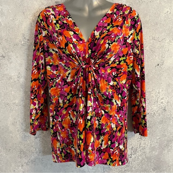 CHAUS V Neck Blouse Size L - Picture 13 of 13